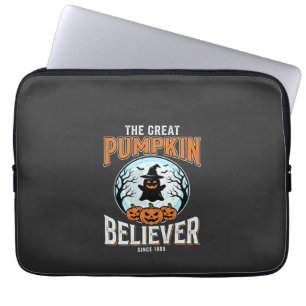 Housse Pour Ordinateur Portable Graphisme Halloween Citrouille Croyante