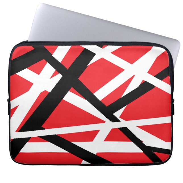 Housse Pour Ordinateur Portable Graphisme rouge, noir et blanc  (Devant)