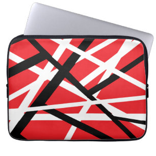 Housse Pour Ordinateur Portable graphisme rouge, noir et blanc