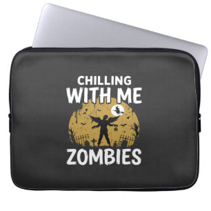 Housse Pour Ordinateur Portable Graphisme Vintage de Zombies qui me font frissonne