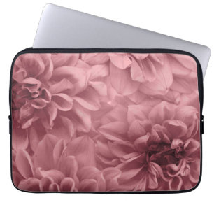 Housse Pour Ordinateur Portable Grappe florale Mauve Dahlias
