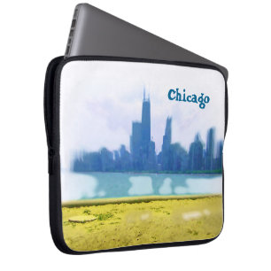 Housse Pour Ordinateur Portable Gratte-ciel de Chicago