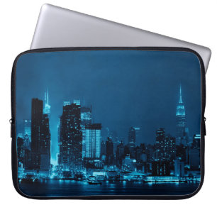 Housse Pour Ordinateur Portable gratte-ciel du centre de Manhattan et puits de New