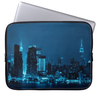 Housse Pour Ordinateur Portable gratte-ciel du centre de Manhattan et puits de New