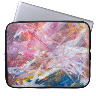 Housse Pour Ordinateur Portable Gravure multicolore peinture abstraite