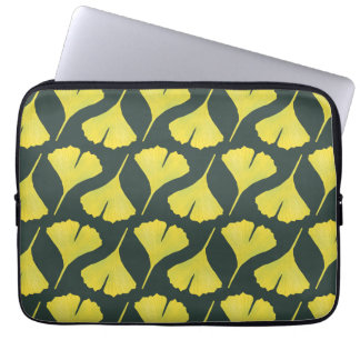 Housse Pour Ordinateur Portable Green Gingko Leaf Nature Lover Motif botanique