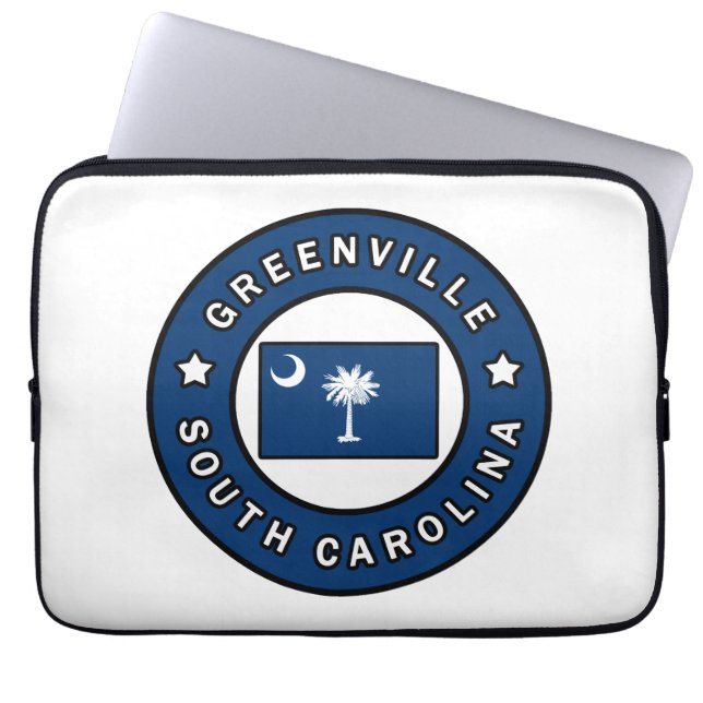 Housse Pour Ordinateur Portable Greenville Caroline du Sud (Devant)