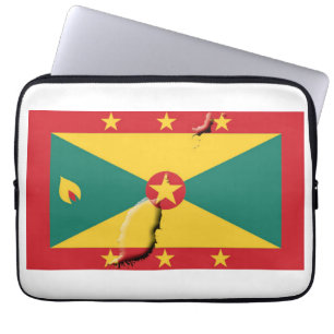 Housse Pour Ordinateur Portable GRENADA - Carte Drapeau Ordinateur Patriotique BLA