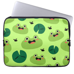 Housse Pour Ordinateur Portable Grenouille drôle