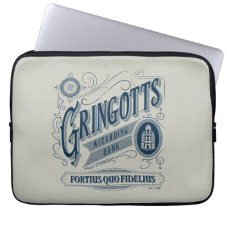 Housse Pour Ordinateur Portable GRINGOTTS Assistant Banque Vintage Graphique