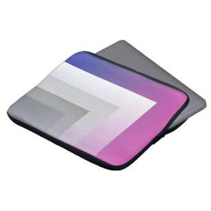Housse Pour Ordinateur Portable gris bleu Fuchsia