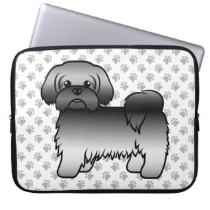 Housse Pour Ordinateur Portable Gris Chih Tzu Cute Dessin Dessin Chien Illustratio