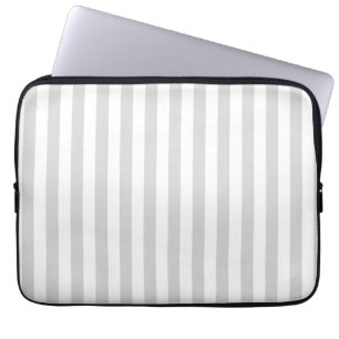 Housse Pour Ordinateur Portable Gris clair et blanc