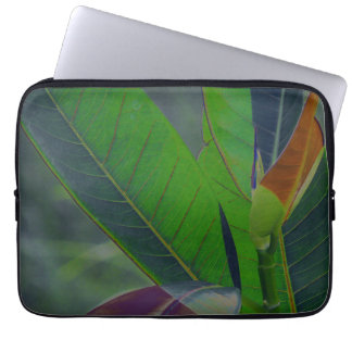 Housse Pour Ordinateur Portable Gros plan des Feuilles verts