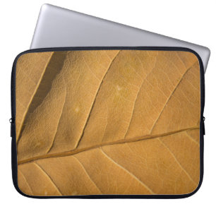 Housse Pour Ordinateur Portable Gros plan texture abstraite de feuilles sèches arr