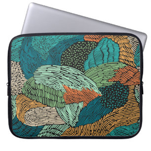 Housse Pour Ordinateur Portable Grunge Abstrait : Conception Motif transparente.