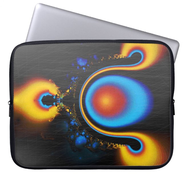 Housse pour ordinateur portable grunge fractale no (Devant)