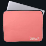 Housse Pour Ordinateur Portable Guava pink color name<br><div class="desc">Le rose chaud des fruits de goyave.</div>