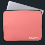 Housse Pour Ordinateur Portable Guava pink color name<br><div class="desc">Le rose chaud des fruits de goyave.</div>