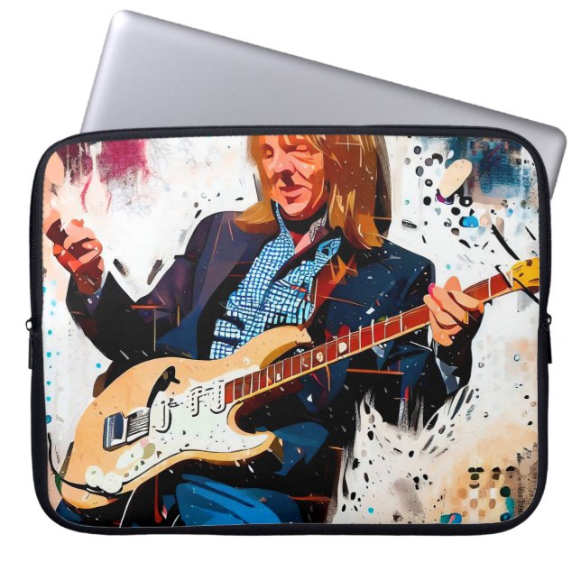Housse Pour Ordinateur Portable guitariste cool (Devant)