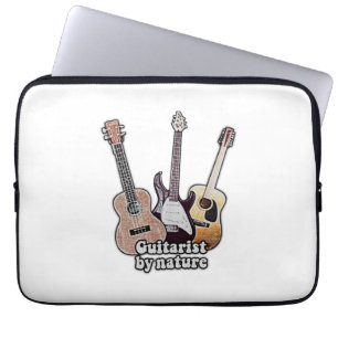 Housse Pour Ordinateur Portable Guitariste par nature.