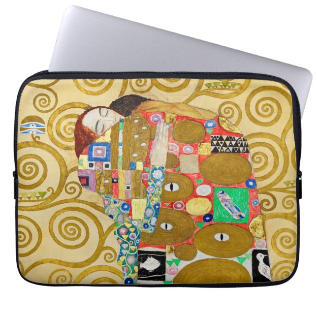 Housse Pour Ordinateur Portable Gustav Klimt Exécution Nouveau Couple (Devant)
