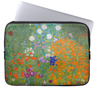 Housse Pour Ordinateur Portable Gustav Klimt - Jardin de fleurs