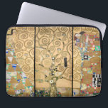 Housse Pour Ordinateur Portable Gustav Klimt - Stoclet Frieze Arbre de vie<br><div class="desc">Triptyque de Frieze Stoclet : Arbre de Vie,  Réalisation,  Attente - Gustav Klimt,  Carton,  1909</div>