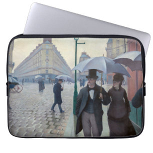 Housse Pour Ordinateur Portable Gustave Caillebotte - Rue de Paris ; Temps de plui
