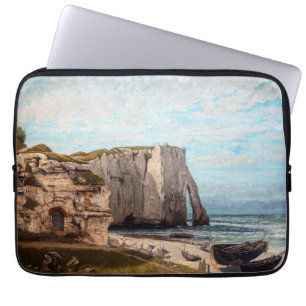 Housse Pour Ordinateur Portable Gustave Courbet - Falaises à Etretat après la temp