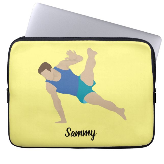 Housse Pour Ordinateur Portable Gymnaste masculin (Devant)