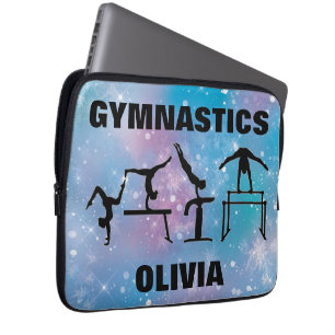 Housse Pour Ordinateur Portable Gymnastique Blue Glam