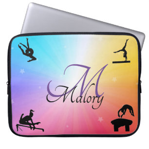 Housse Pour Ordinateur Portable Gymnastique Événements Rainbow Laptop Coque avec n
