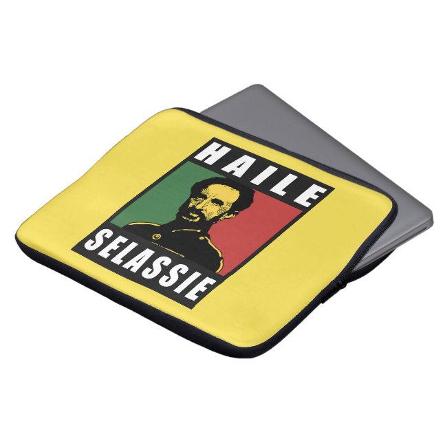Housse Pour Ordinateur Portable Haile Selassie Empereur - Reggae - ordinateur port (Devant haut)