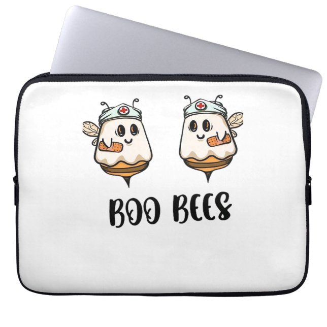 Housse Pour Ordinateur Portable Halloween Boo Bees Infirmière T-shirt classique (Devant)