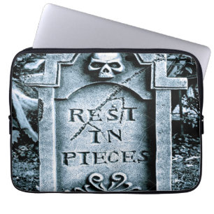 Housse Pour Ordinateur Portable Halloween Gravestone Grave