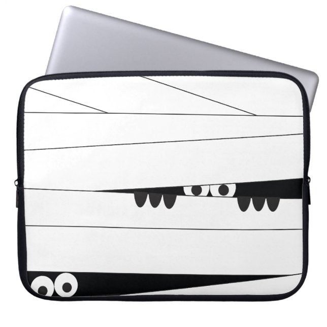 Housse Pour Ordinateur Portable Halloween Peeking maman (Devant)