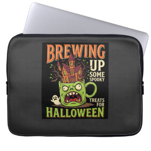 Housse Pour Ordinateur Portable Halloween prépare des friandises effrayantes Tasse