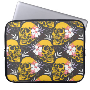 Housse Pour Ordinateur Portable Halloween sans couture motif avec coloré et effray