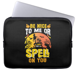 Housse Pour Ordinateur Portable Halloween Sois Gentil Avec Moi Anniversaire