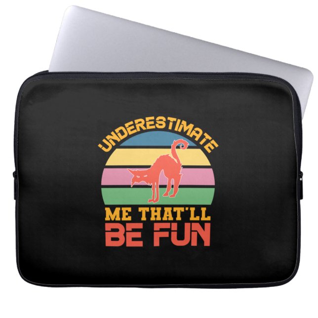 Housse Pour Ordinateur Portable Halloween Underestimate Me That (Devant)