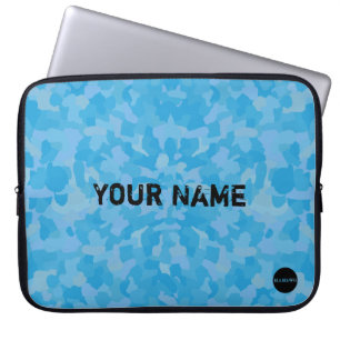 Housse Pour Ordinateur Portable HAMbyWG - Camouflage in Sky Blue