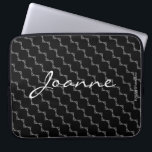 Housse Pour Ordinateur Portable HAMbyWG - Motif circulaire de n'importe quelle cou<br><div class="desc">HAMbyWhiteGlove - Motif circulaire avec fond de n'importe quelle couleur,  avec ou sans votre nom - choisissez simplement les options de personnalisation et de personnalisation ! ou appelez le 203-302-0337 pour obtenir de l'aide de HAMbWG. Affiché ici avec un fond noir.</div>