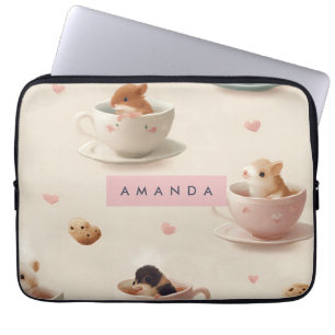 Housse Pour Ordinateur Portable Hamster Adorable Personnalisé en Motif Teacup