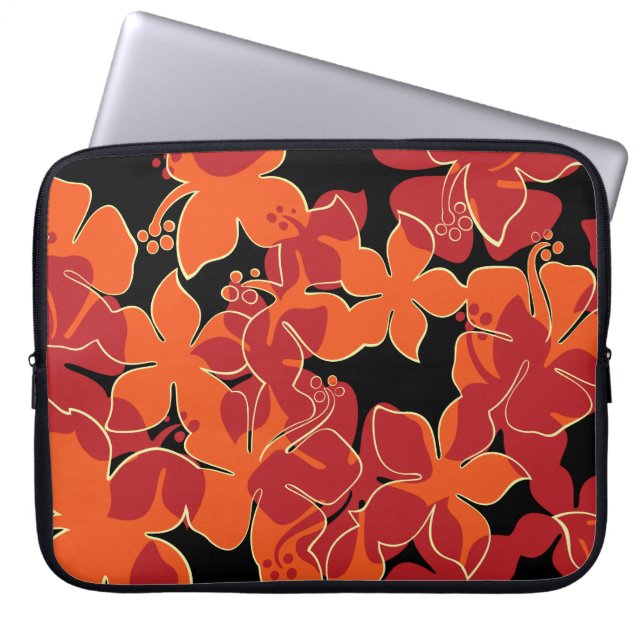 Housse Pour Ordinateur Portable Hanalei Hawaïen Neoprène Floral (Devant)