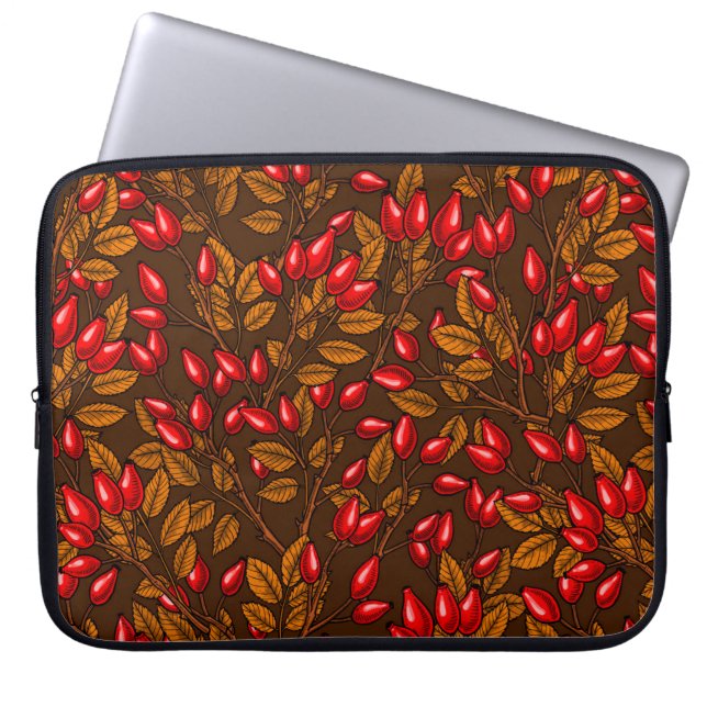 Housse Pour Ordinateur Portable hanches roses, brune et rouge (Devant)