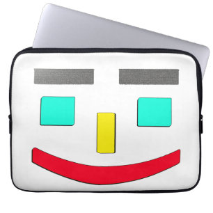 Housse Pour Ordinateur Portable "Happy Face" Joli Design. Commandez dès maintenant