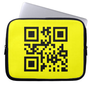 Housse Pour Ordinateur Portable ☺ Happy Face Smiling Emoji -- QR Code