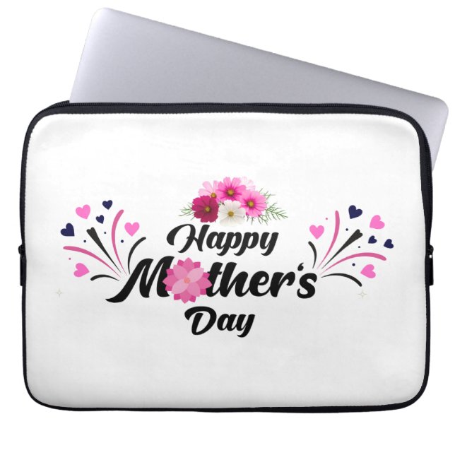 Housse Pour Ordinateur Portable Happy Mother day unique modern design for gift (Devant)