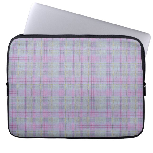 Housse Pour Ordinateur Portable Harmonie carreaux lavande  (Devant)